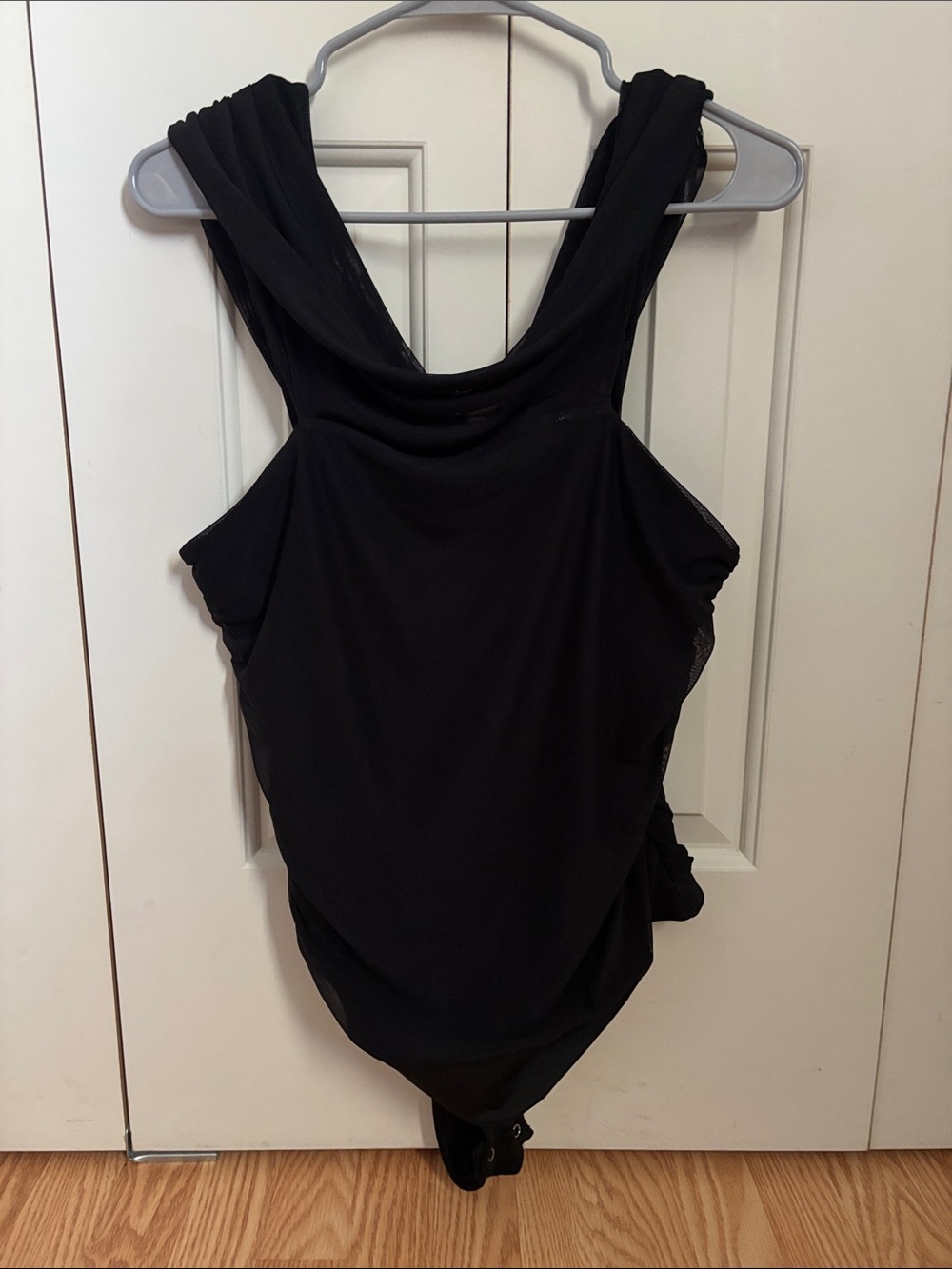 Black Women's off the shoulder bodysuit
